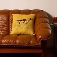 Makers Collective Camp Wandawega Pointer Chainstitched Square Throw Pillow