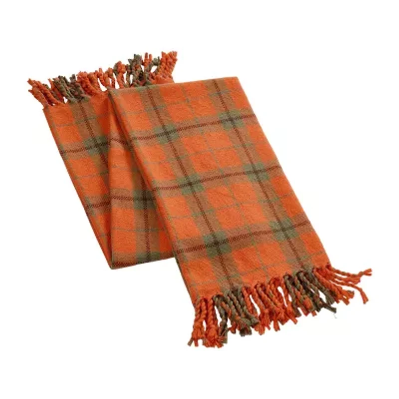 Makers Collective Camp Wandawega Sycamore Plaid Woven Blanket With Fringe Throw