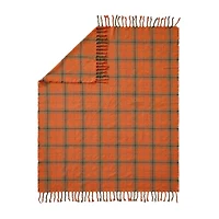 Makers Collective Camp Wandawega Sycamore Plaid Woven Blanket With Fringe Throw