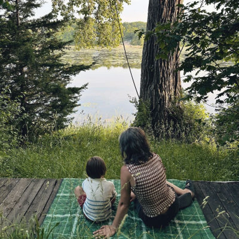 Makers Collective Camp Wandawega Scout Plaid Outdoor Blanket With Tote Throw