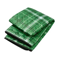 Makers Collective Camp Wandawega Scout Plaid Outdoor Blanket With Tote Throw