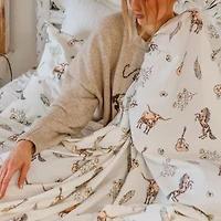 JUNK GYPSY Watercolor Cowgirls 250 Thread Count Cotton Percale Sheet Set