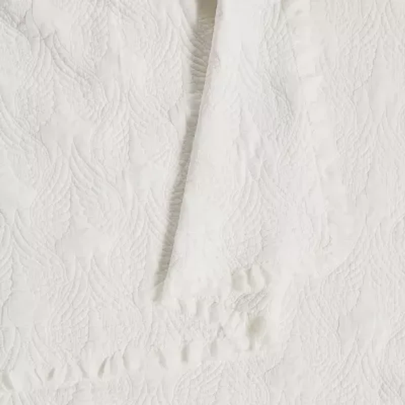 JUNK GYPSY She Talks To Angels Cotton Embroidered Quilt Set