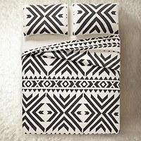 JUNK GYPSY Queen Ranch Cotton Reversible Quilt Set