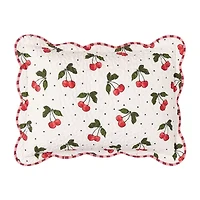 Modern Heirloom Cherry Scalloped Reversible Quilt Set