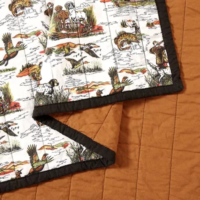 Makers Collective Camp Wandawega Sportsmens Reversible Quilt Set