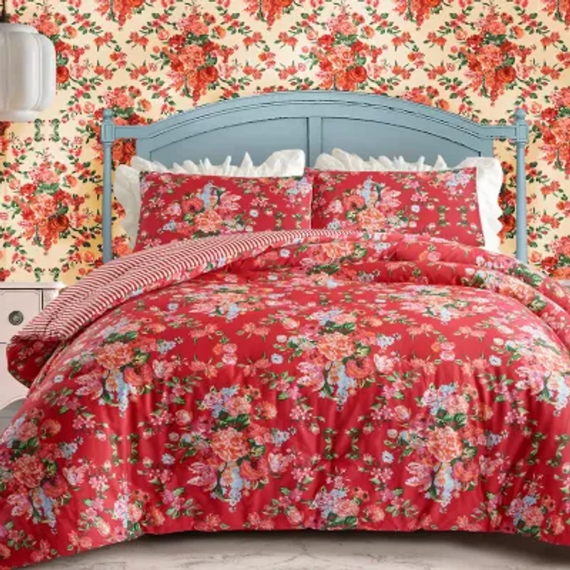 JUNK GYPSY Garden Society  Sateen Reversible Comforter Set