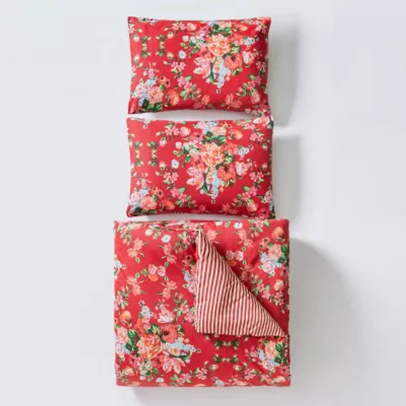 JUNK GYPSY Garden Society  Sateen Reversible Comforter Set