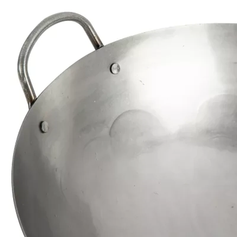 Cuisinart Outdoors Carbon Steel Hammered 14" Round Wok