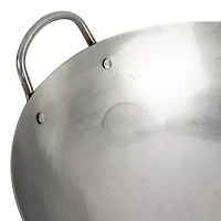 Cuisinart Outdoors Carbon Steel Hammered 14" Round Wok