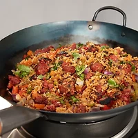 Cuisinart Outdoors Carbon Steel Hammered 14" Round Wok