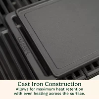 Cuisinart Outdoors Reversible Cast Iron Plate Grill Pans