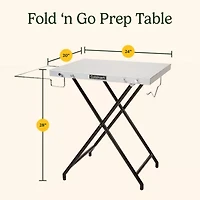 Cuisinart Outdoors Fold N' Go Prep Table Grill Set