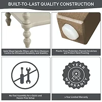 Madison Park Signature Beckett Bedroom Collection 1-Drawer Nightstand