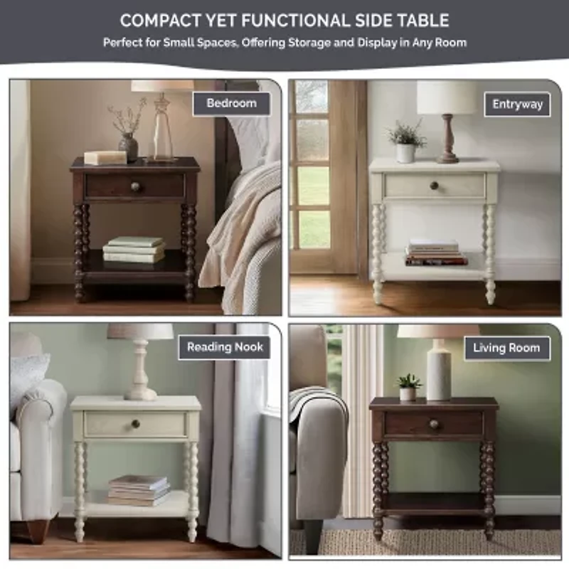 Madison Park Signature Beckett Bedroom Collection 1-Drawer Nightstand
