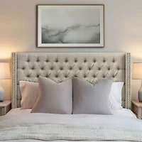 Madison Park Baldwin Queen Upholstered Tufted  Headboard