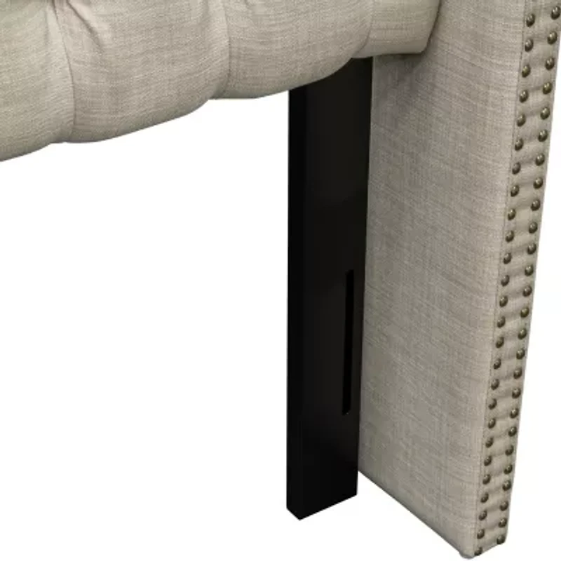 Madison Park Baldwin Queen Upholstered Tufted Headboard