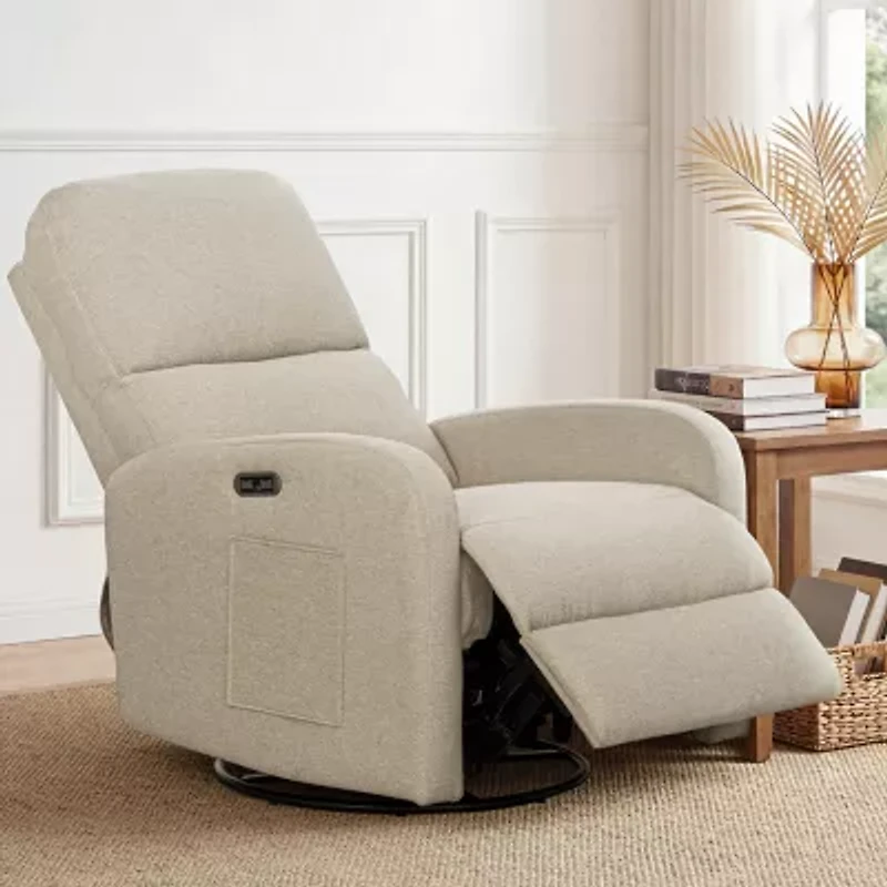 INK+IVY Curved Slope-Arm Recliner