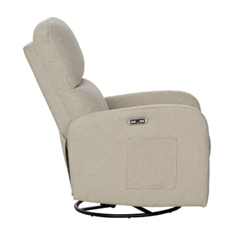 INK+IVY Curved Slope-Arm Recliner