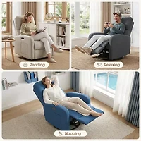 INK+IVY Curved Slope-Arm Recliner