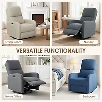 INK+IVY Curved Slope-Arm Recliner