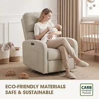 INK+IVY Curved Slope-Arm Recliner