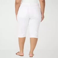 Gloria Vanderbilt Womens Plus Capri Jean