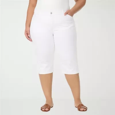 Gloria Vanderbilt Womens Plus Capri Jean
