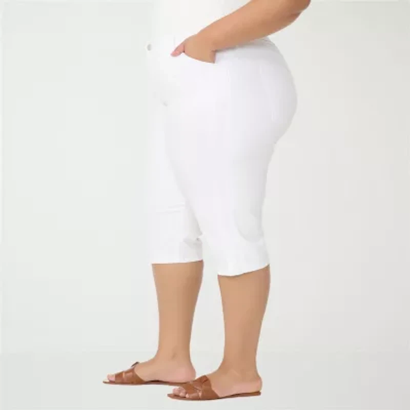 Gloria Vanderbilt Womens Plus Capri Jean