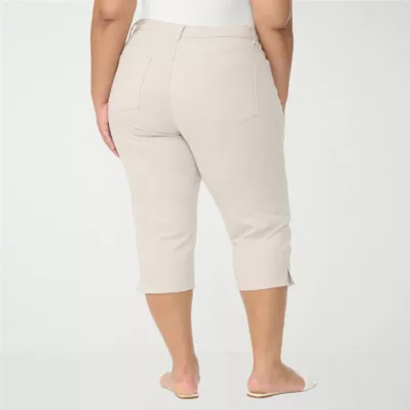 Gloria Vanderbilt Amanda Womens Plus Capri Jean