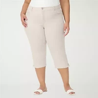 Gloria Vanderbilt Amanda Womens Plus Capri Jean