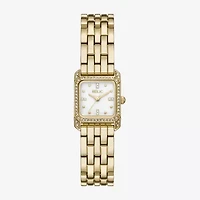 Relic By Fossil Womens Crystal Accent Gold Tone Bracelet Watch Zr34673
