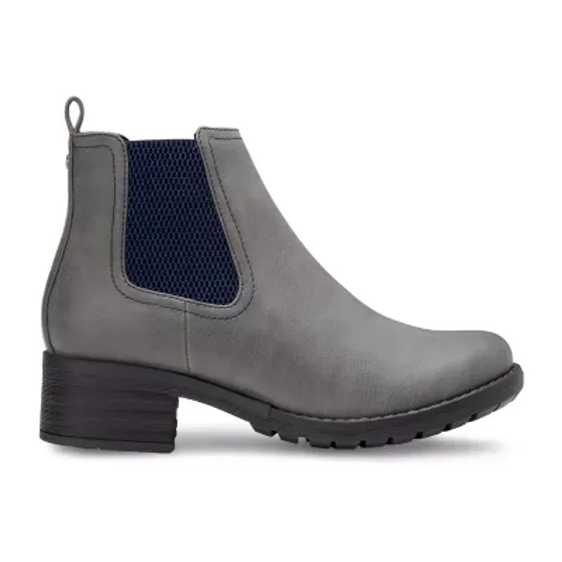 Eastland Womens Jasmine Block Heel Chelsea Boots