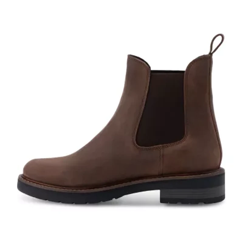 Eastland Womens Willa Block Heel Chelsea Boots