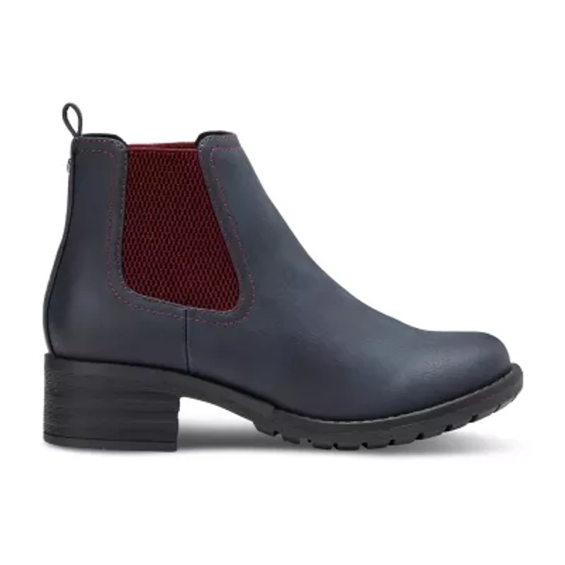 Eastland Womens Jasmine Block Heel Chelsea Boots