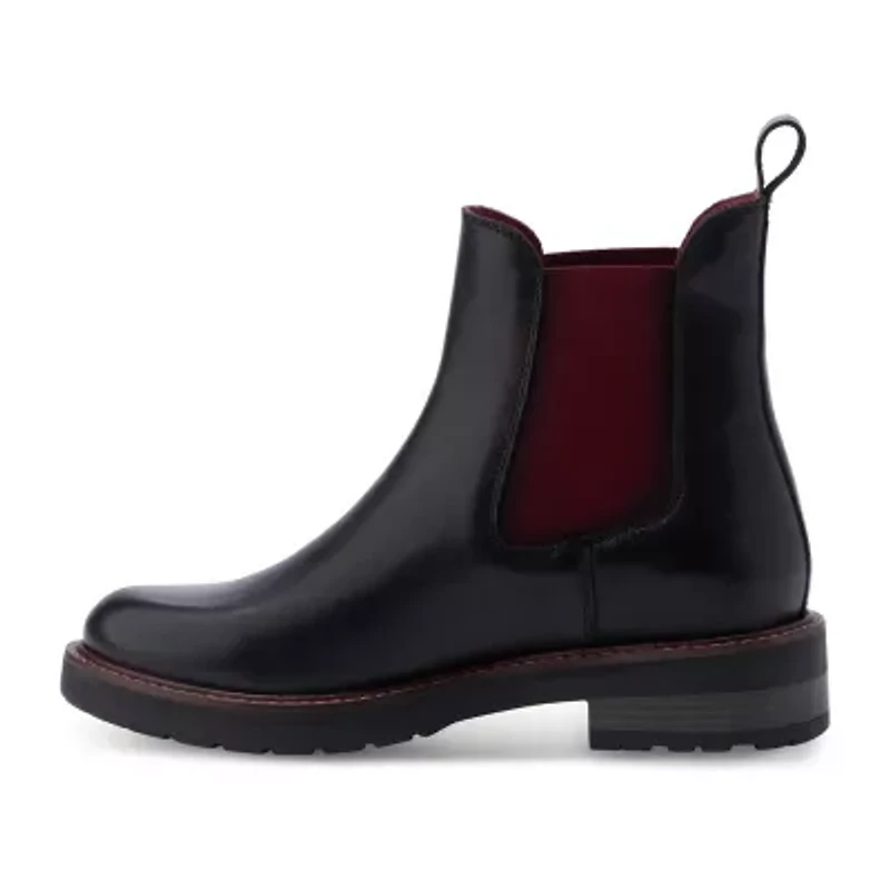 Eastland Womens Willa Block Heel Chelsea Boots