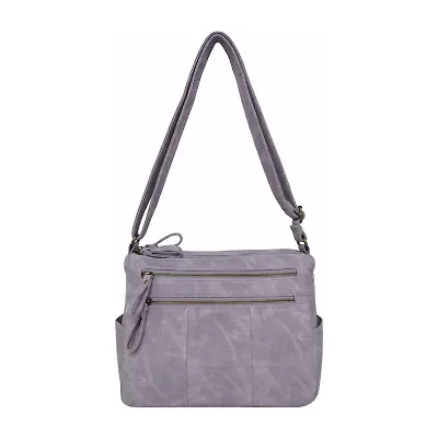 Bueno of California Antique Pebble Washed Medium Crossbody Bag