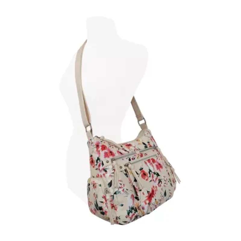 Bueno of California Print Washed Large Crossbody Bag