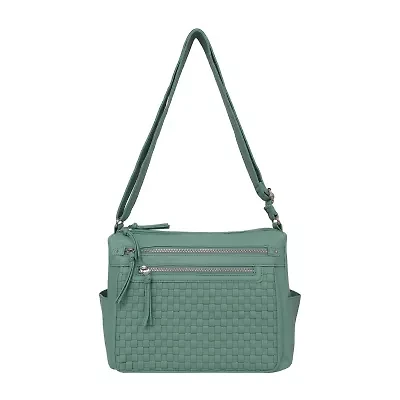 Bueno of California Double Zip Medium Crossbody Bag