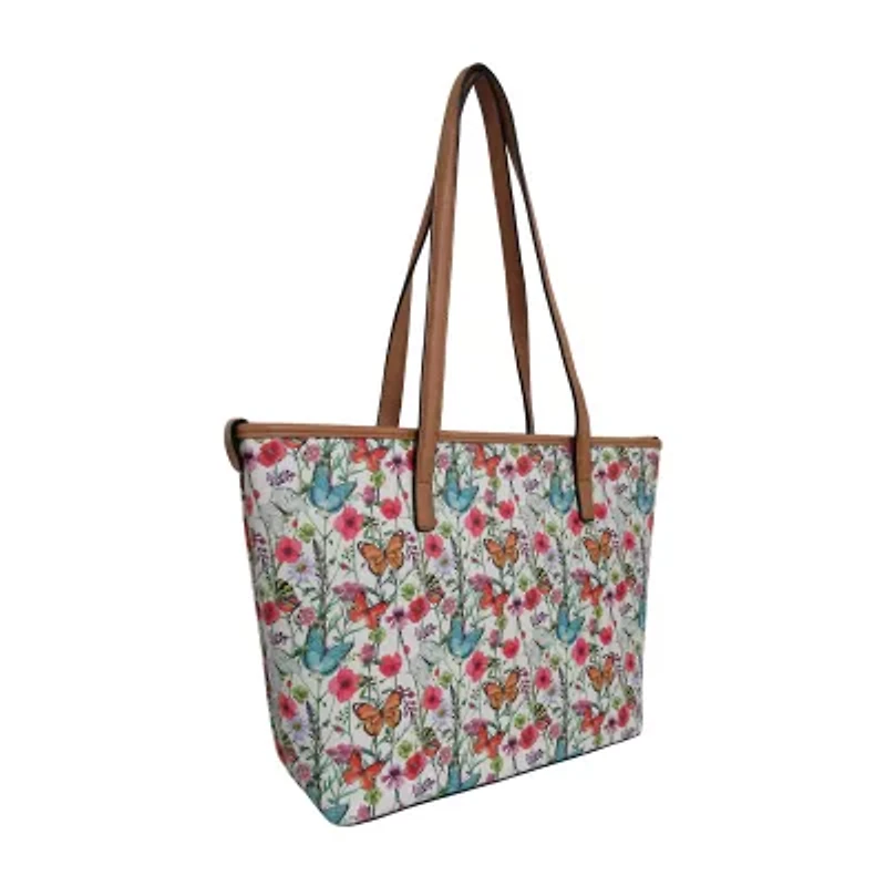 Bueno of California Print Pvc Tote Tote Bag
