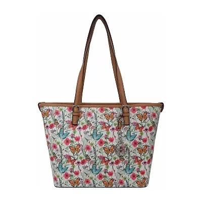 Bueno of California Print Pvc Tote Tote Bag