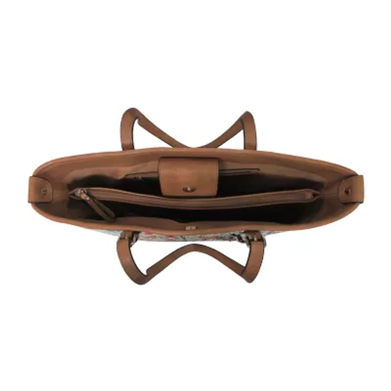 Bueno of California Print Pvc Tote Tote Bag