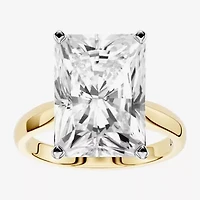 (F / Vs2) Womens 8 Ct.T.W. Lab Grown White Diamond 14K Gold Rectangular Solitaire Engagement Ring