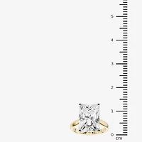(F / Vs2) Womens 8 Ct.T.W. Lab Grown White Diamond 14K Gold Rectangular Solitaire Engagement Ring