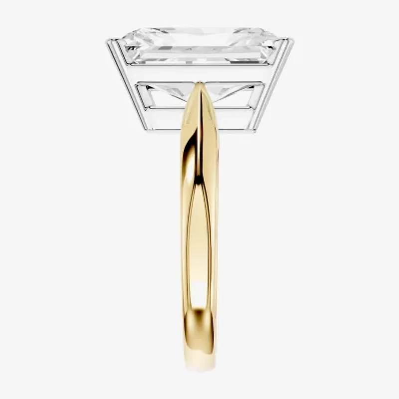 (F / Vs2) Womens 8 Ct.T.W. Lab Grown White Diamond 14K Gold Rectangular Solitaire Engagement Ring