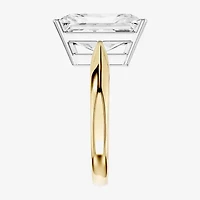 (F / Vs2) Womens 8 Ct.T.W. Lab Grown White Diamond 14K Gold Rectangular Solitaire Engagement Ring