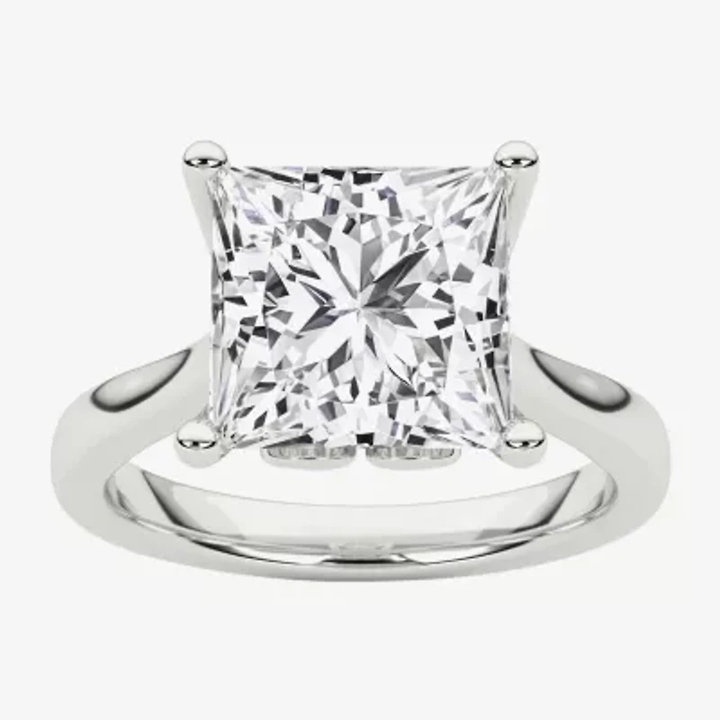 Grown Gorgeous (F / Vs2) Womens /4 CT. T.W. Lab White Diamond Platinum Solitaire Engagement Ring