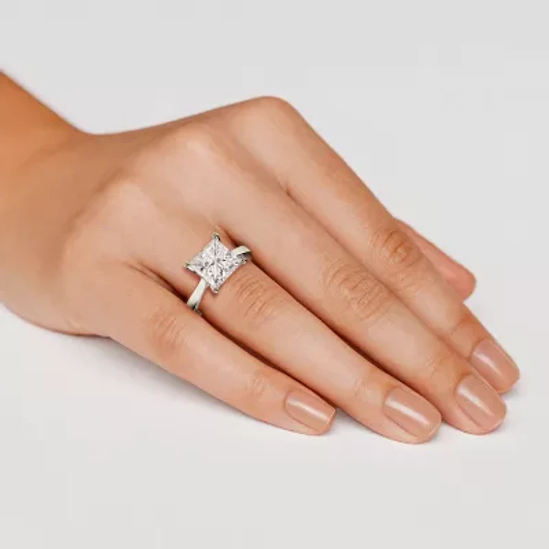 Grown Gorgeous (F / Vs2) Womens /4 CT. T.W. Lab White Diamond Platinum Solitaire Engagement Ring