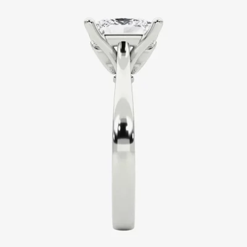 Grown Gorgeous (F / Vs2) Womens /4 CT. T.W. Lab White Diamond Platinum Solitaire Engagement Ring