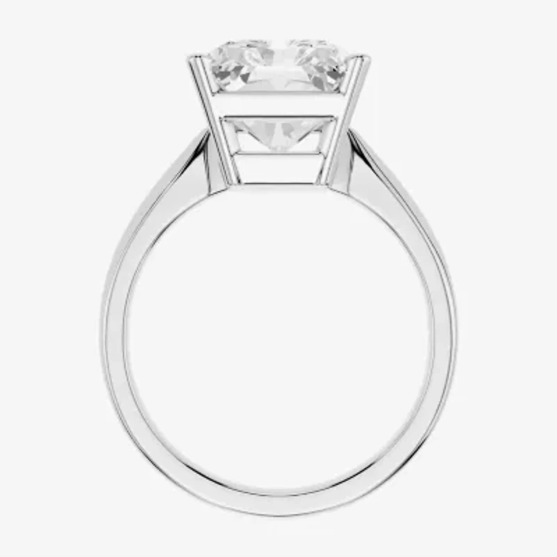 (F / Vs2) Womens 8 Ct.T.W. Lab Grown White Diamond 14K Gold Rectangular Solitaire Engagement Ring